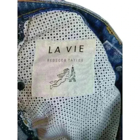 La Vie Rebecca Taylor Emilie High Waist Ankle Jeans Size 26 - Picture 10 of 12